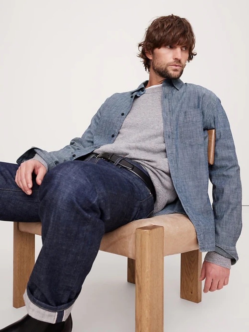 Banana Republic Standard Fit Chambray Shirt